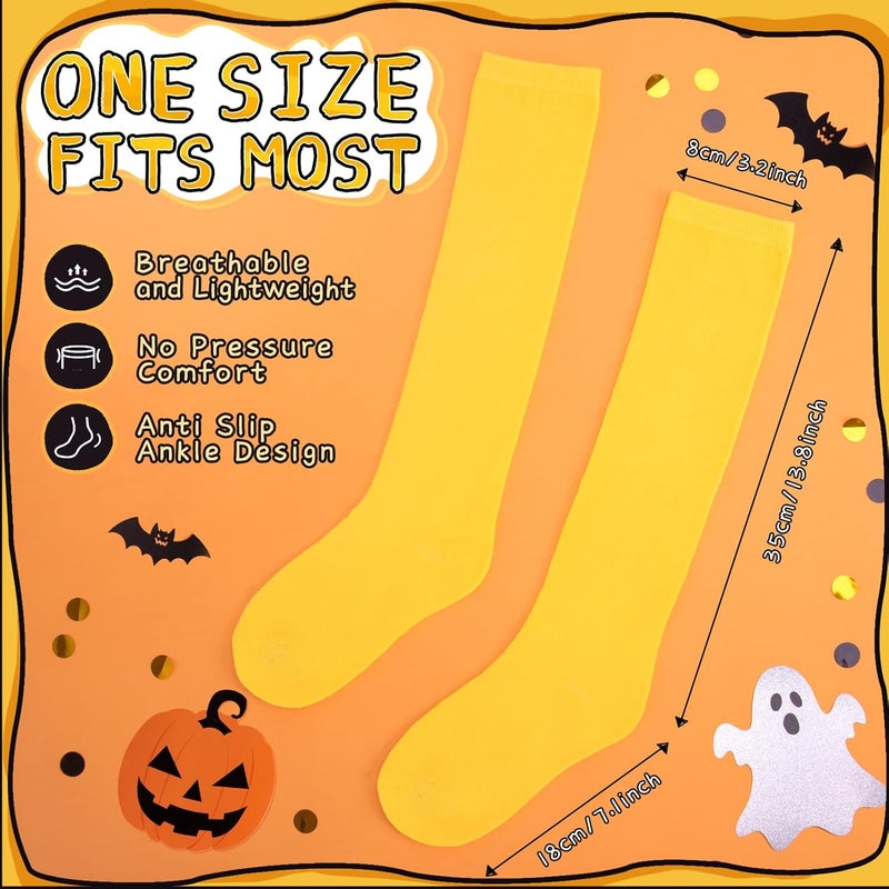 Lainlight Store Knee High Socks for Women Casual Tube Knee Socks Elasticity Long Stockings Halloween Accessories - Image 2
